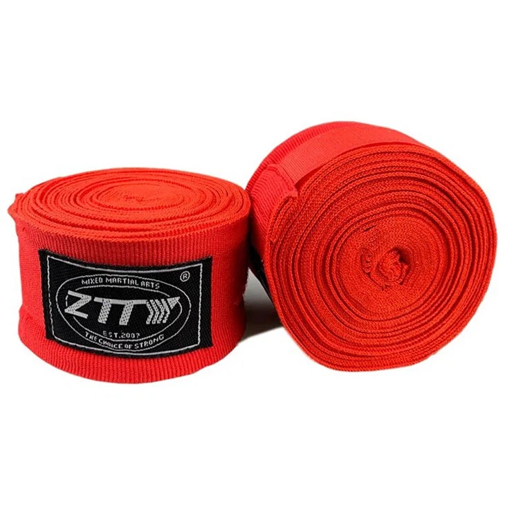 boxing hand wraps red