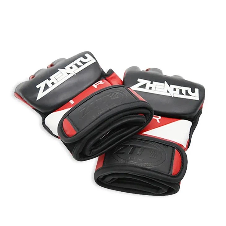 Printed Black Mma Gloves